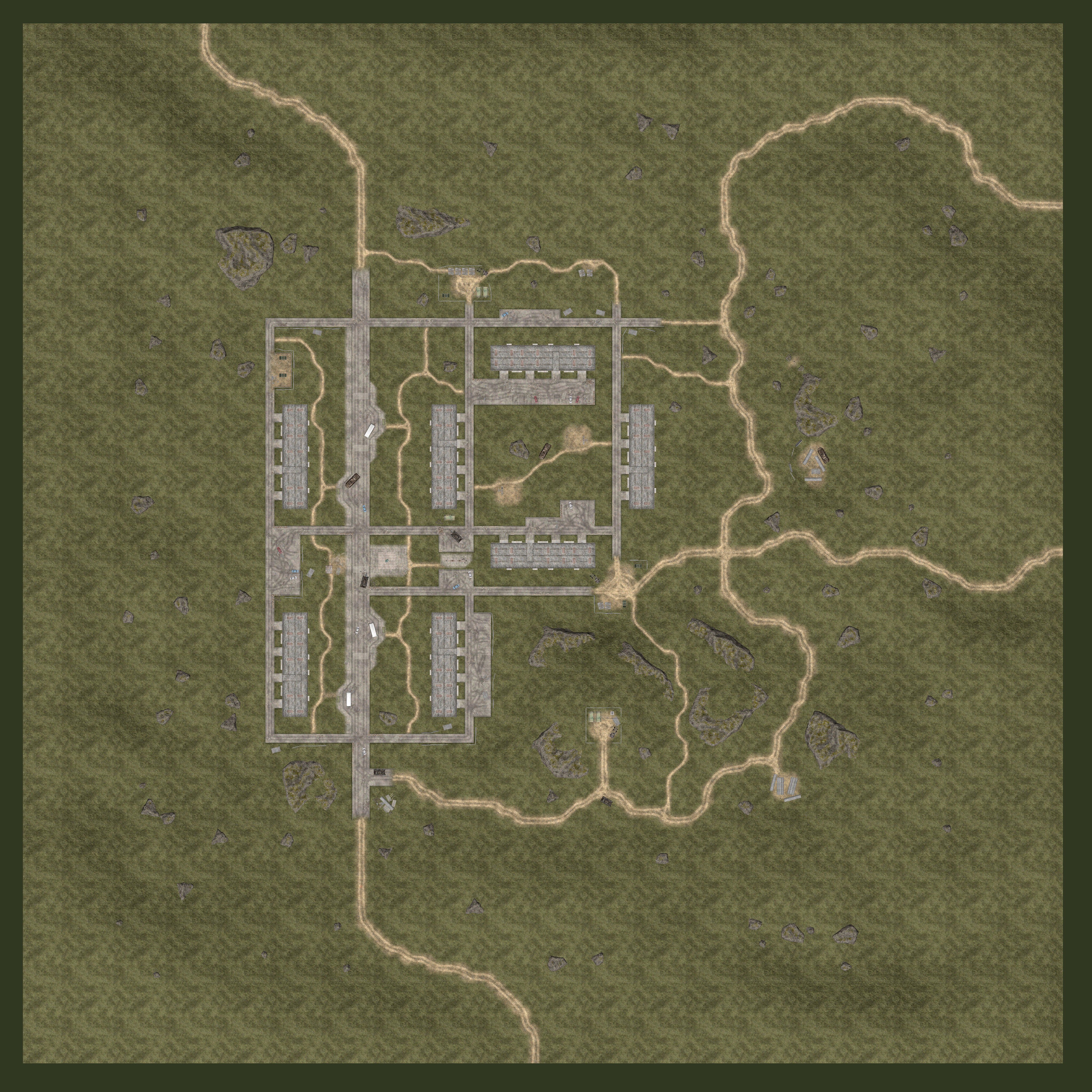 Road to Vostok Apartments map with POI pins