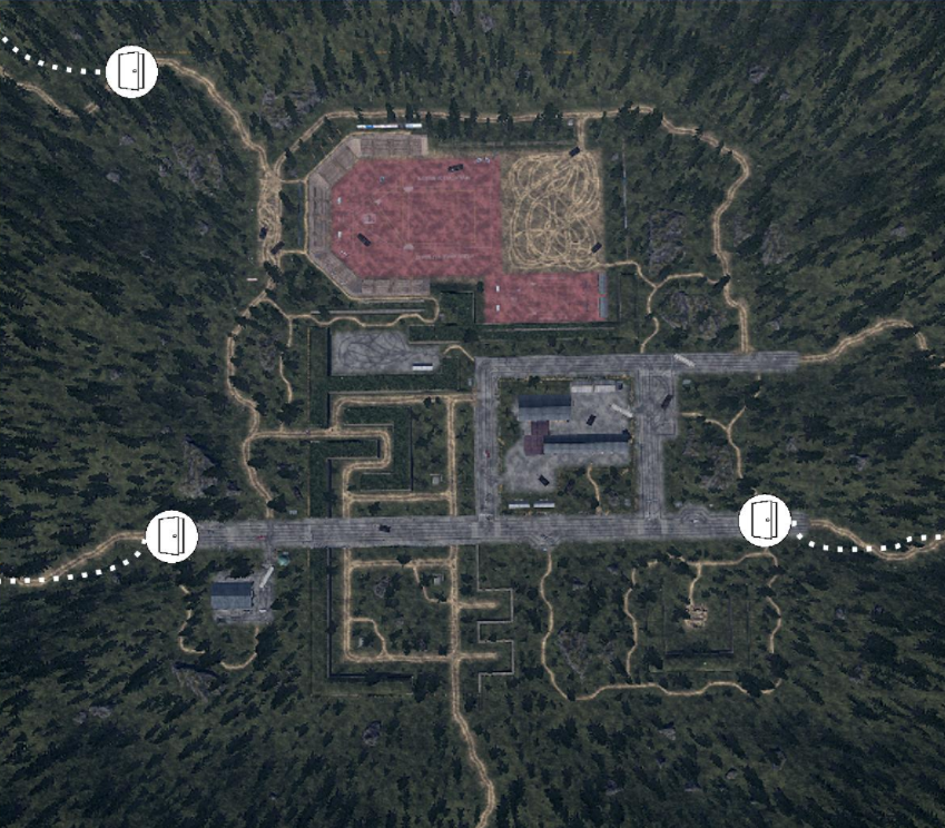 Road to Vostok School map overview