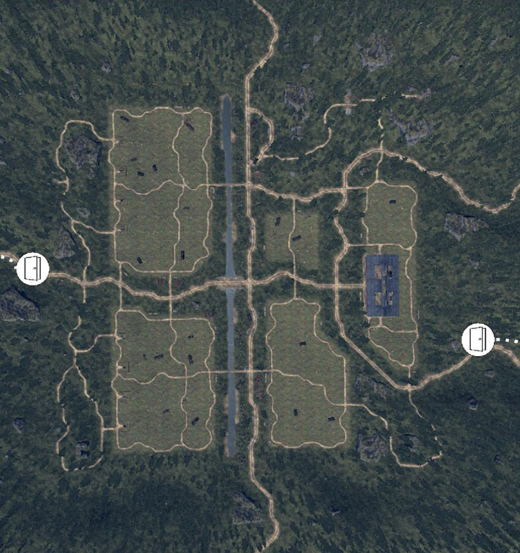 Road to Vostok Outpost map overview